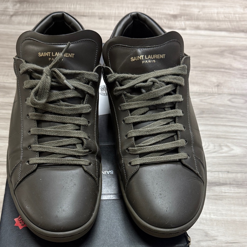 Saint Laurent Men's Dark Gray Sneakers